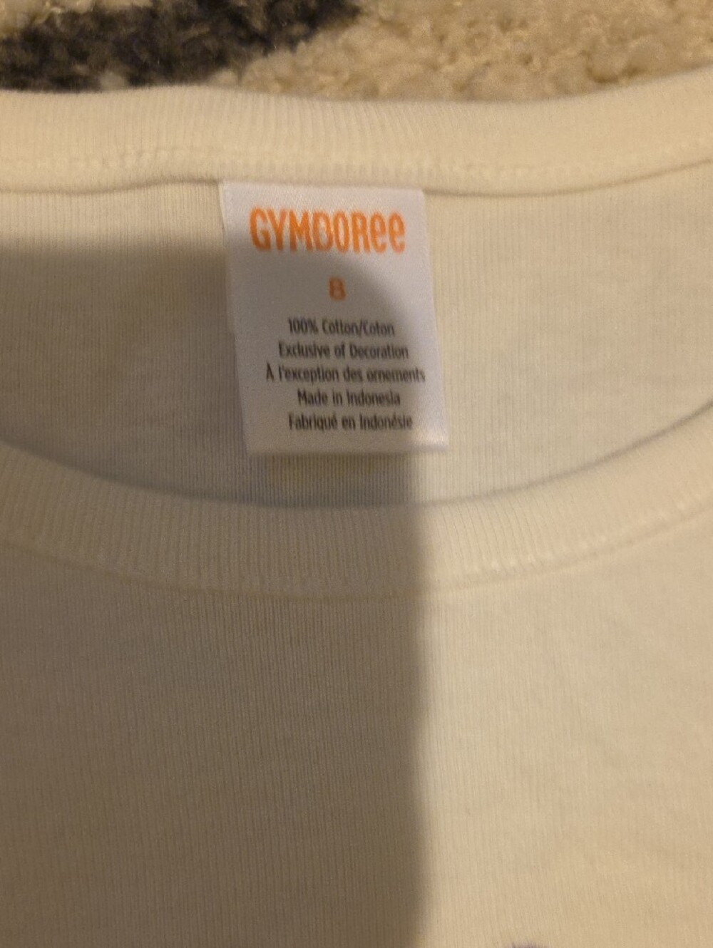 Gymboree Cream Tee with Purple Floral Applique - Picture 4 of 8
